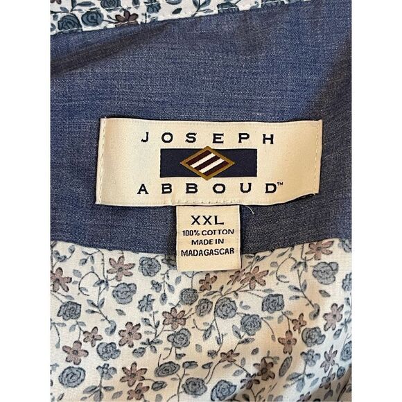 Joseph Abboud floral button down shirt XXL - Picture 6 of 9